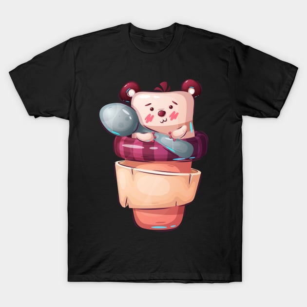 cartoon bear T-Shirt by GiftsRepublic